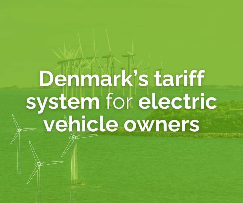 The Danish energy tariff system illustrated by wind turbines.