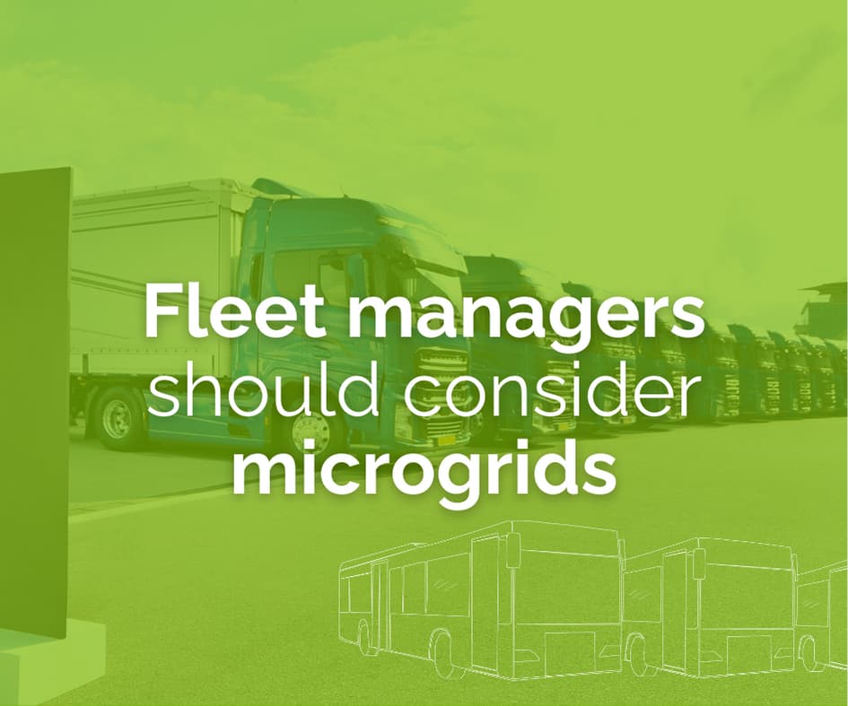 EV fleet and microgrid infrastructure.